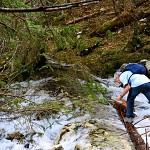 Cascade, parc national du Durmitor. כמעט נפל למפל